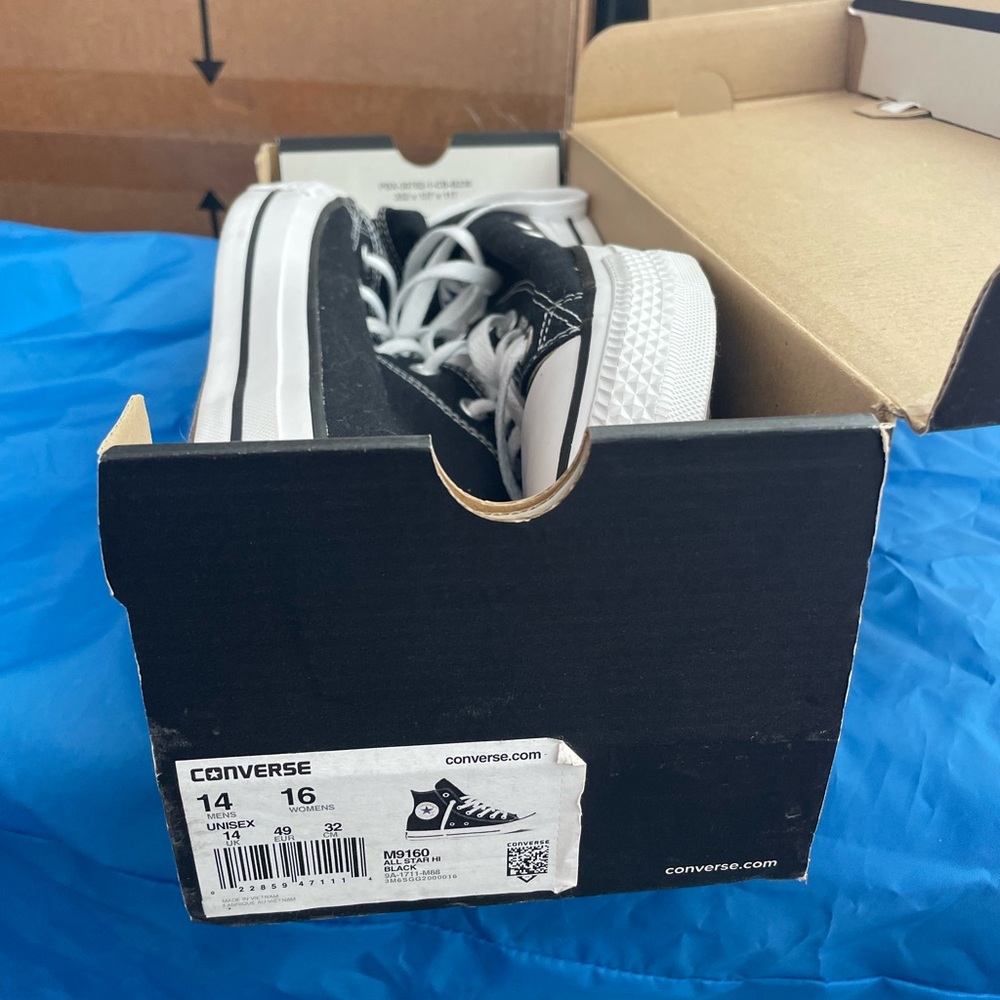 Converse Monochrome High-Top Sneakers Mens Size 14 - Picture 2 of 6